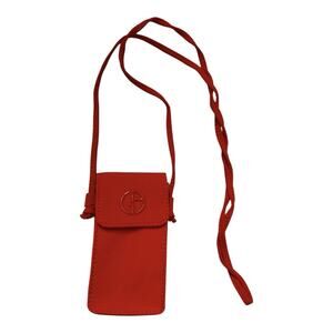 Giorgio Armani Beauty Red Mini Bag, Lipstick Pouch, Cosmetic Bag